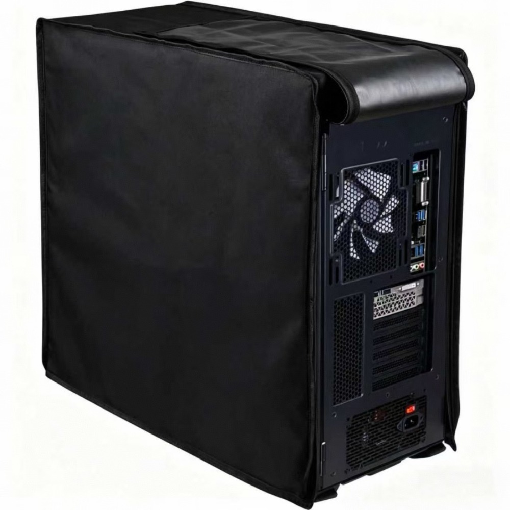 Desk Setup Design - Stofkap voor desktop-cpu-behuizing met all-inclusive ritssluiting,