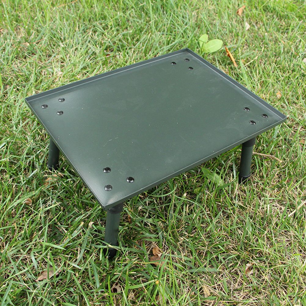 Desk Setup Gear - Groene aluminiumlegering karpervissers bivvy-tafel met verstelbare