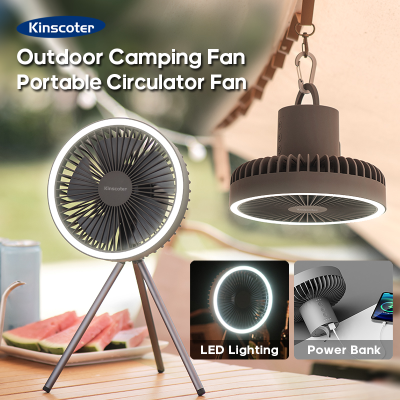 Desk Setup Gear - 10000Mah 4000MAh Camping Fan Oplaadbare Desktop