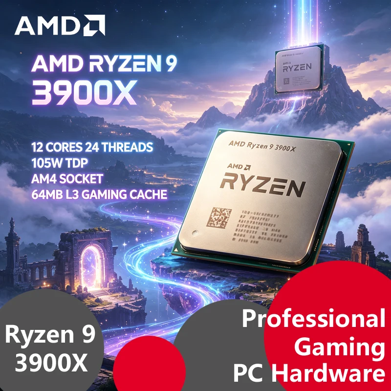 Amd Cpu Ryzen 9 - AMD Ryzen 9 3900X Tray Ontgrendelde