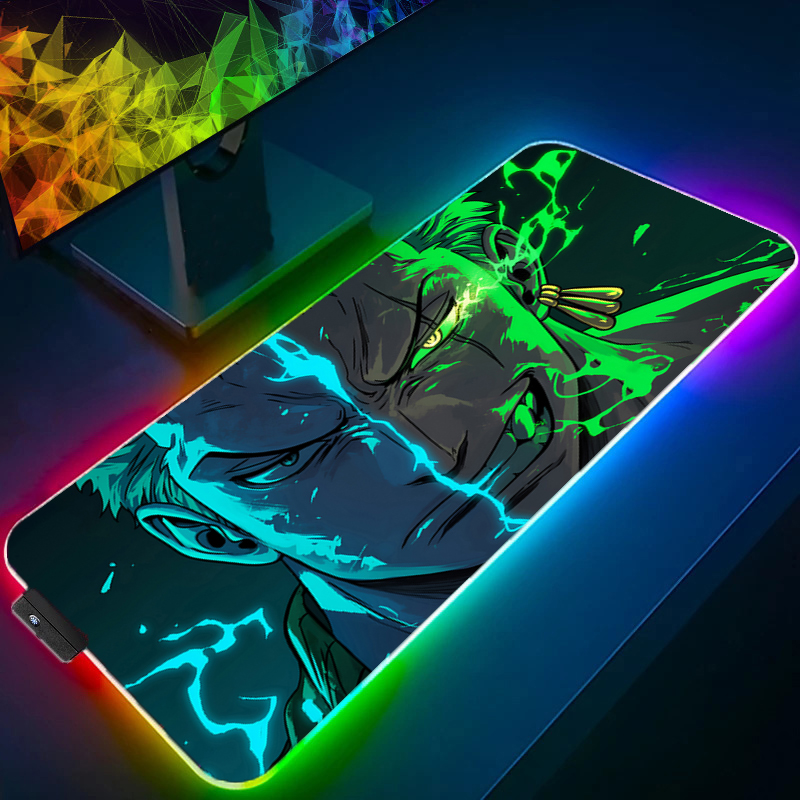 Desk Setup Carpet - EEN STUK Zoro Muismat RGB Gaming