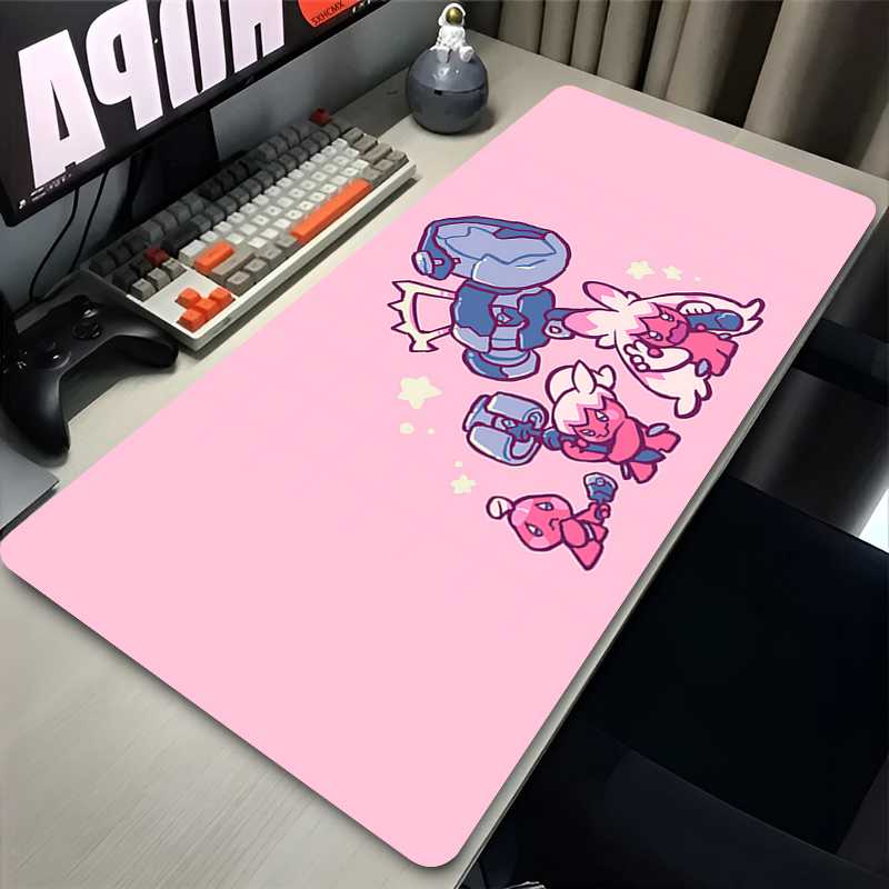 Desk Setup Carpet - Muismat P-pokemon Tinkaton Gamer-toetsenbordmat Rubberen bureaumuismat