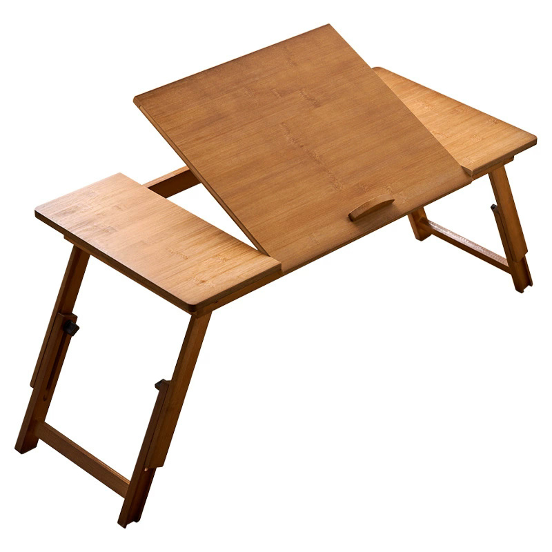 Desk Setup Maker - Opvouwbare laptoptafel Bamboe Verstelbaar Minimalisme Computerbedtafel