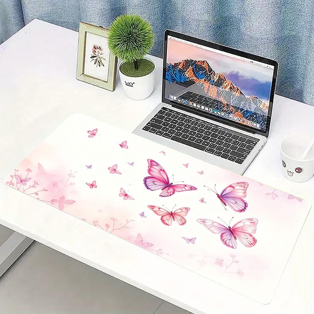 Waterverf roze vlinder grote g - Desk Setup Pc And Laptop recensie en prijs