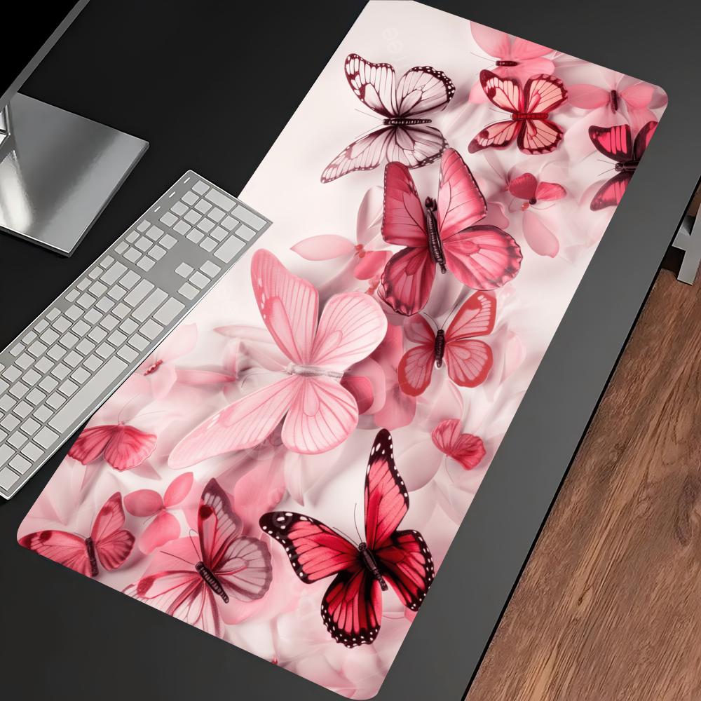 Waterverf roze vlinder grote g - Desk Setup Pc And Laptop recensie en prijs
