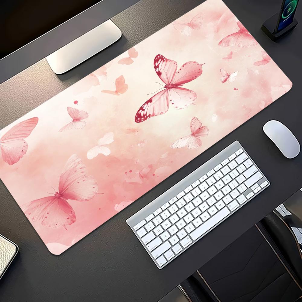 Waterverf roze vlinder grote g - Desk Setup Pc And Laptop recensie en prijs