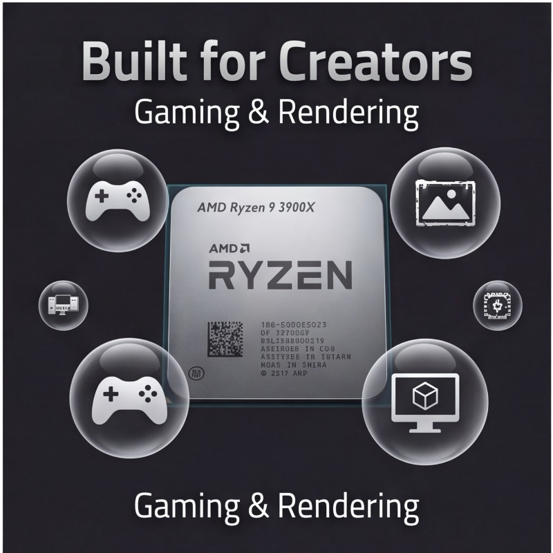 AMD Ryzen 9 3900X Computerproc - Amd Cpu Ryzen 9 recensie en prijs