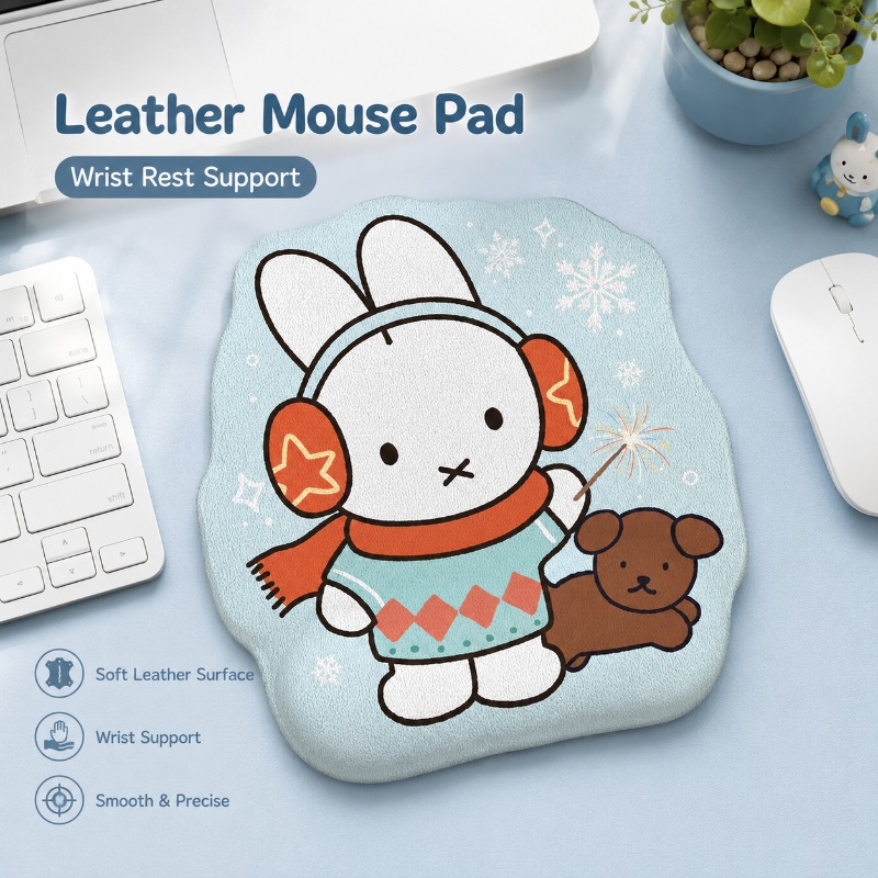 Anime Miffy Lederen Muismat me - Desk Setup Design recensie en prijs