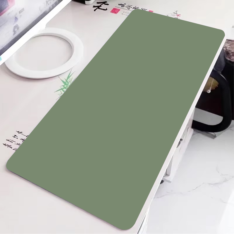 Effen groene gaming-muismat, g - Desk Setup Mat recensie en prijs