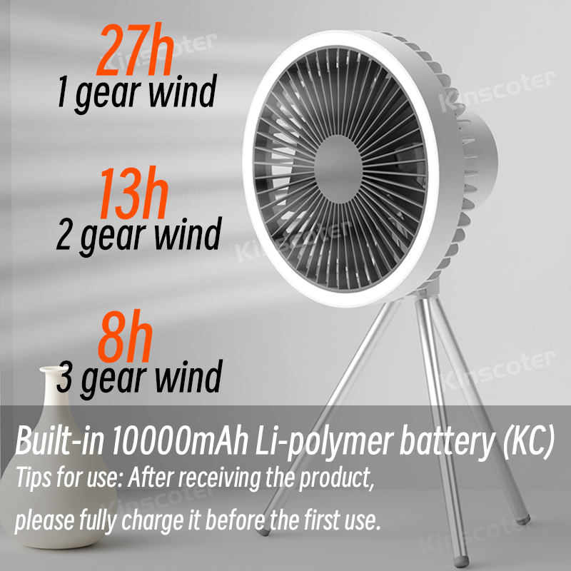 10000Mah 4000MAh Camping Fan O - Desk Setup Gear recensie en prijs