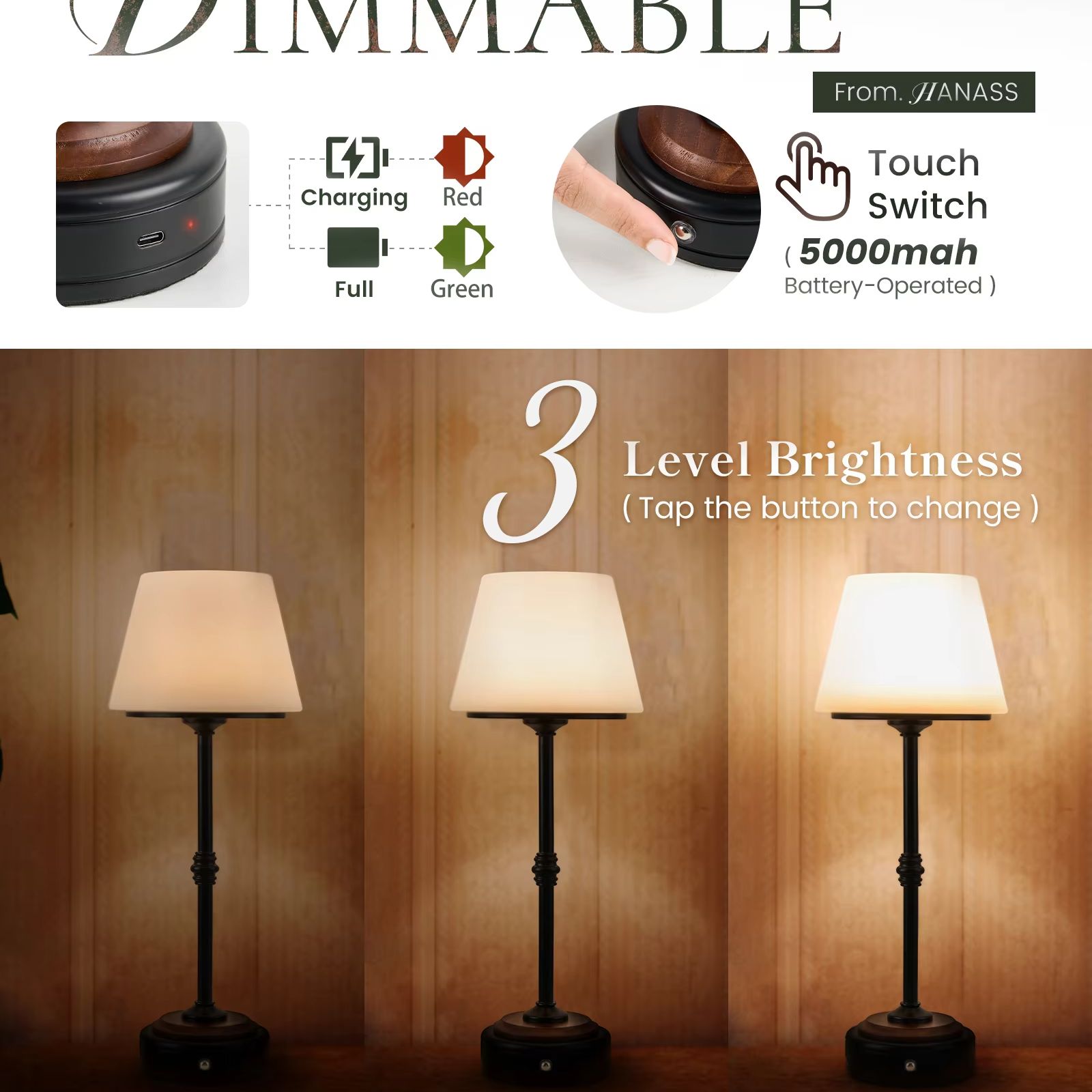 Draadloze tafellampenset met 5 - Desk Setup Modern recensie en prijs