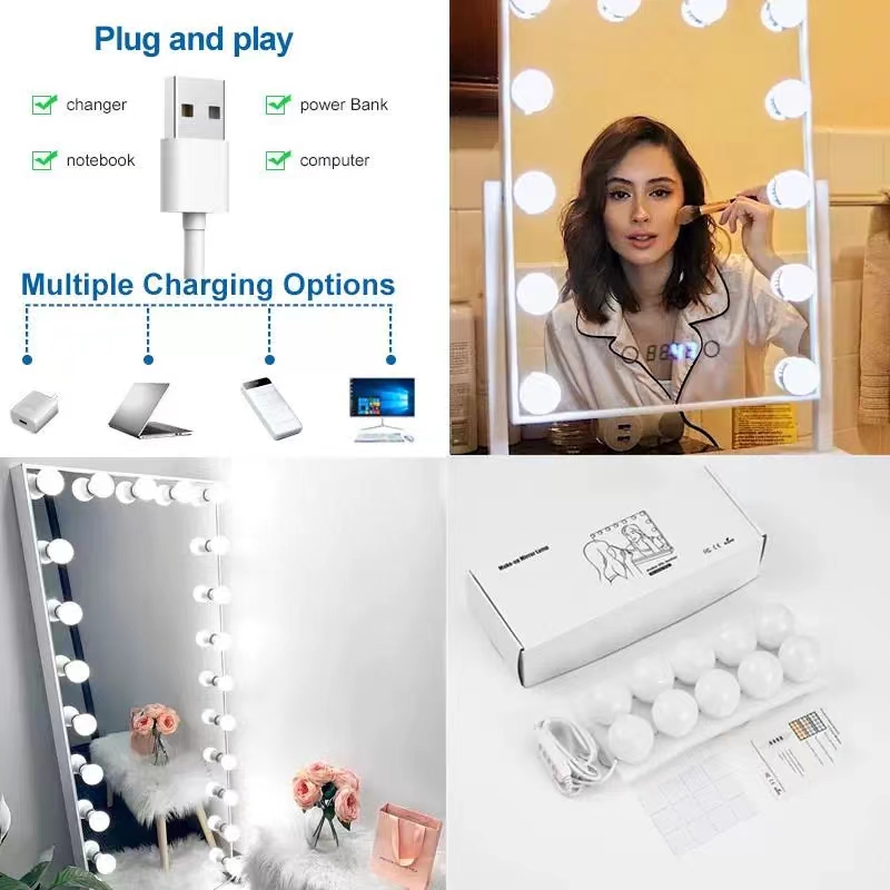 LED-lichtpasta spiegel make-up - Desk Setup Modern recensie en prijs