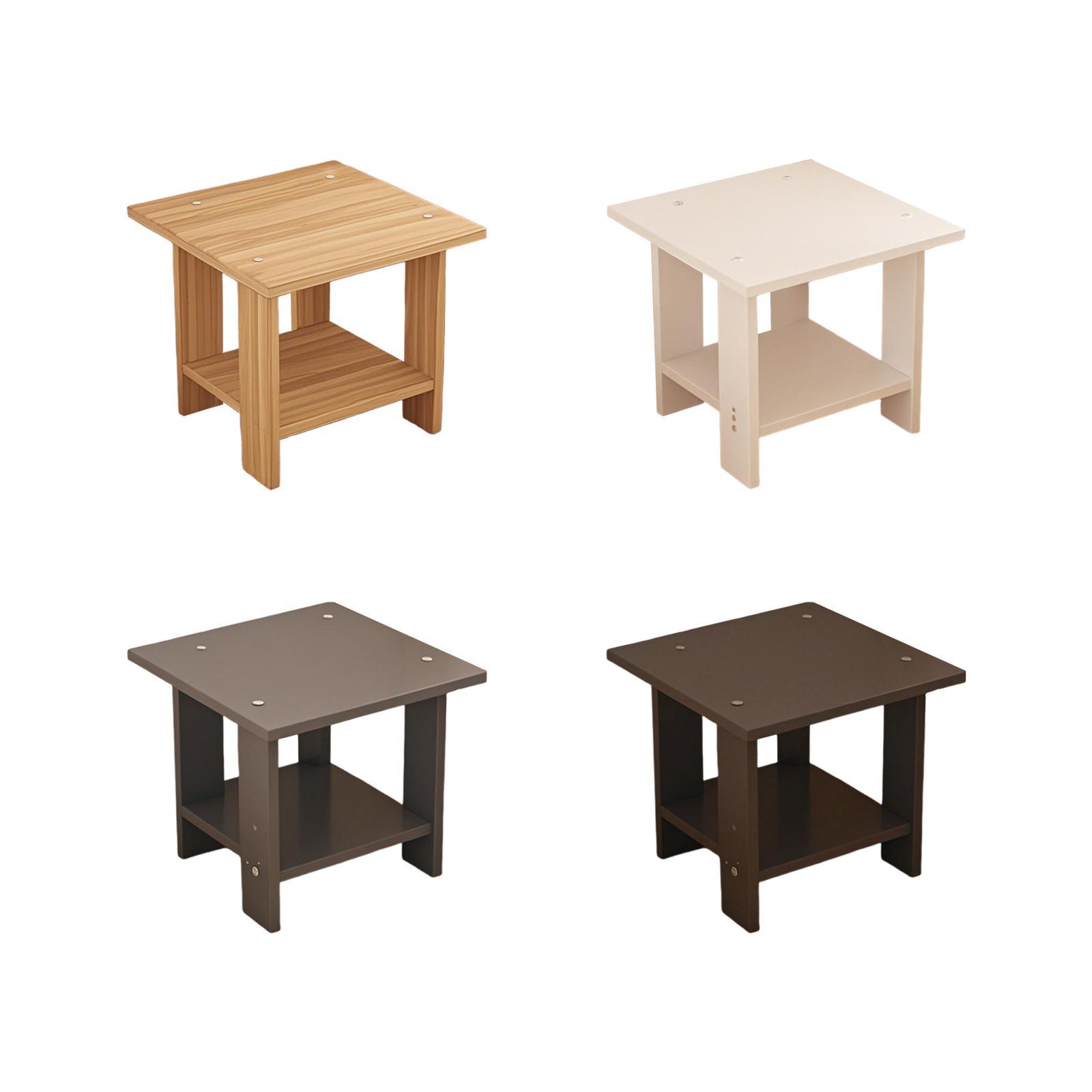 Houten Dubbellaags Bijzettafel - Desk Setup Maker recensie en prijs