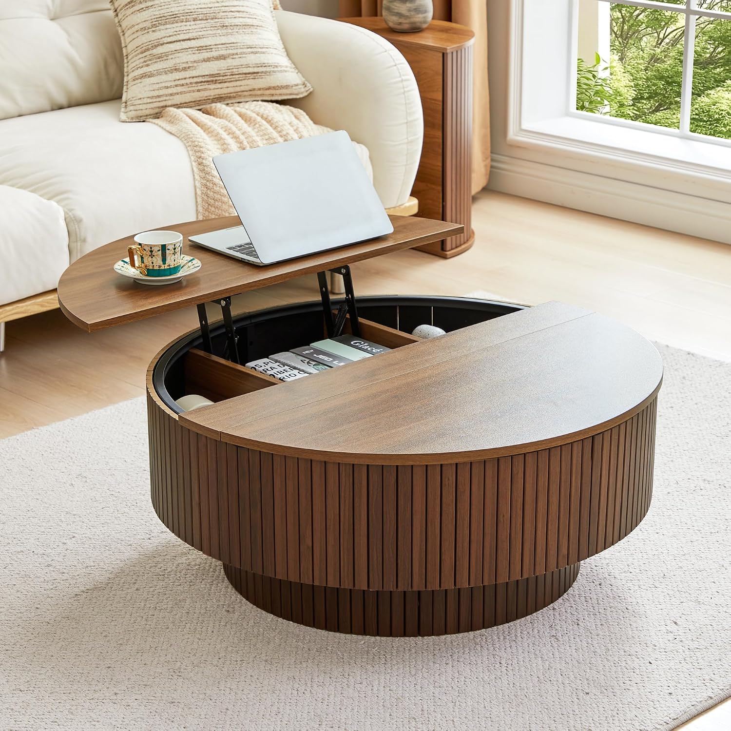 33 inch ronde salontafel met o - Desk Setup Modern recensie en prijs