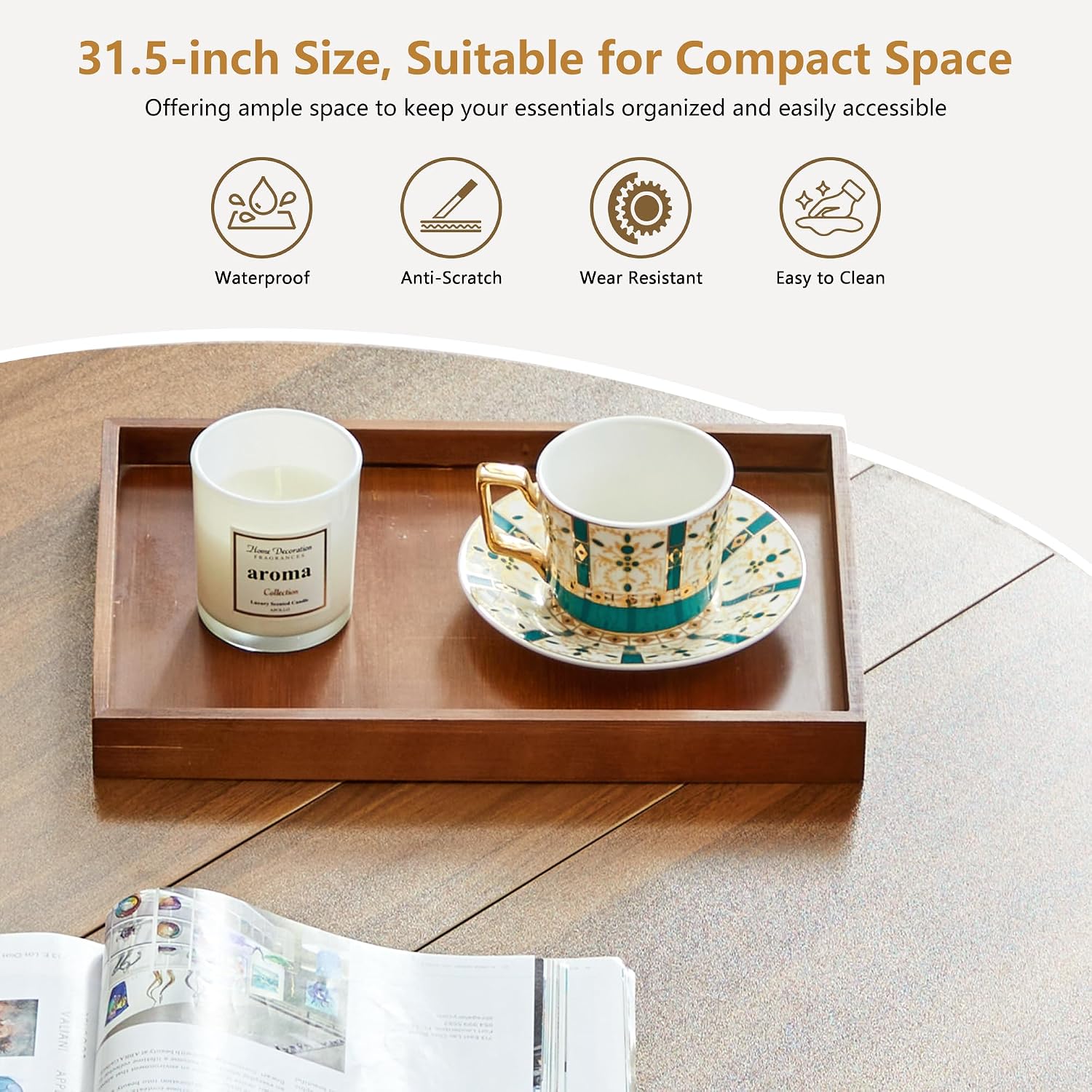 33 inch ronde salontafel met o - Desk Setup Modern recensie en prijs