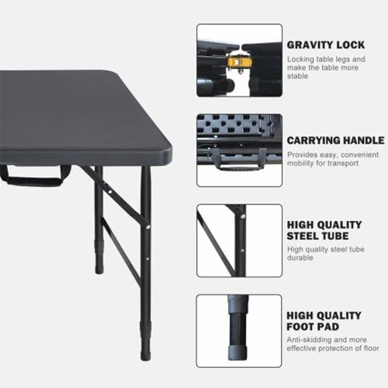 Vouwtafel 4ft hoogteverstelbaa - Desk Setup Clean recensie en prijs