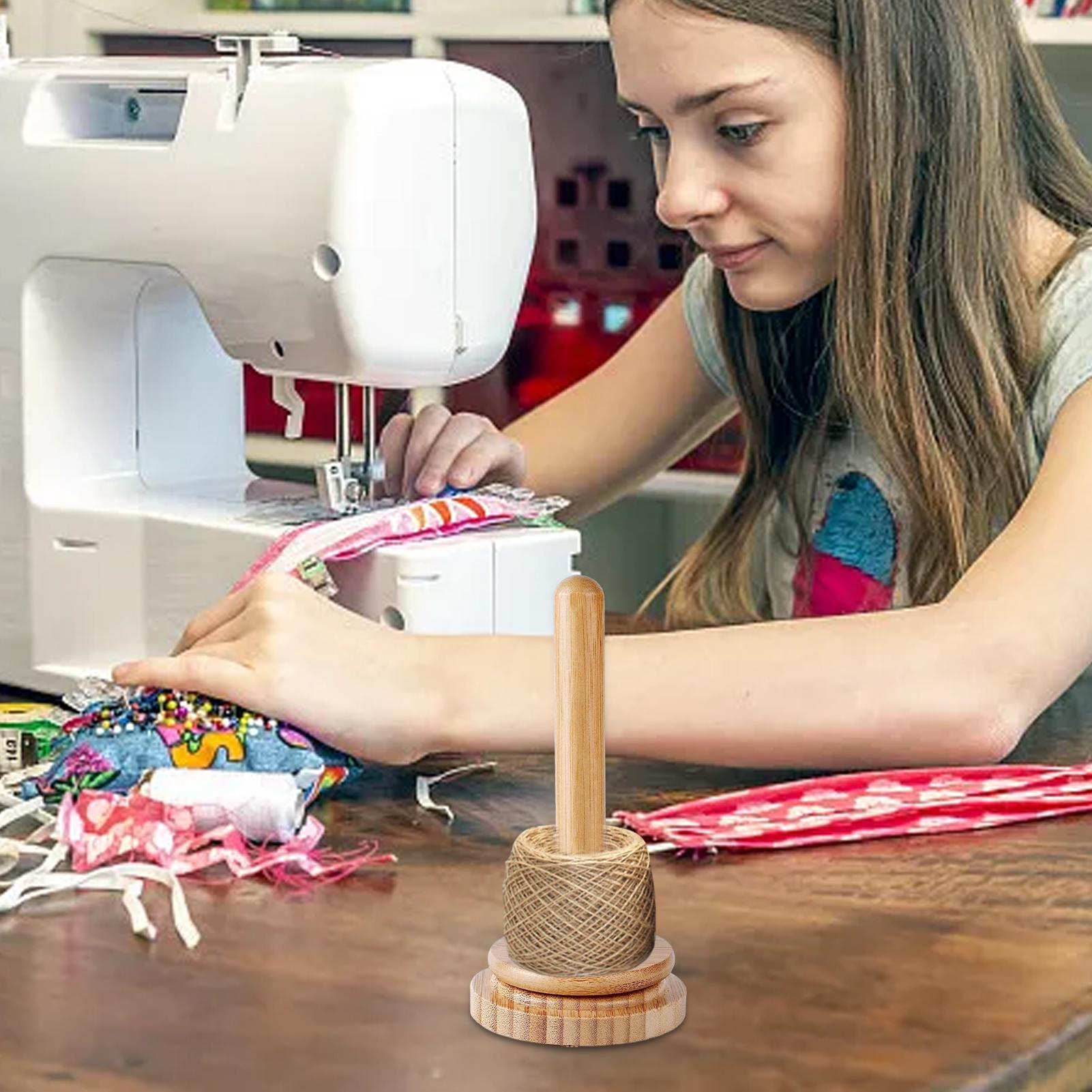 Draaiende houten garenkoker, g - Desk Setup Design recensie en prijs