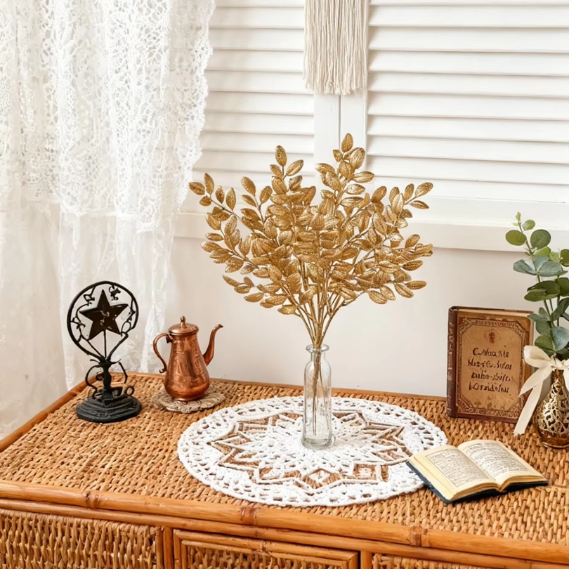 10 stuks kunstplanten gouden b - Desk Setup Equipment recensie en prijs