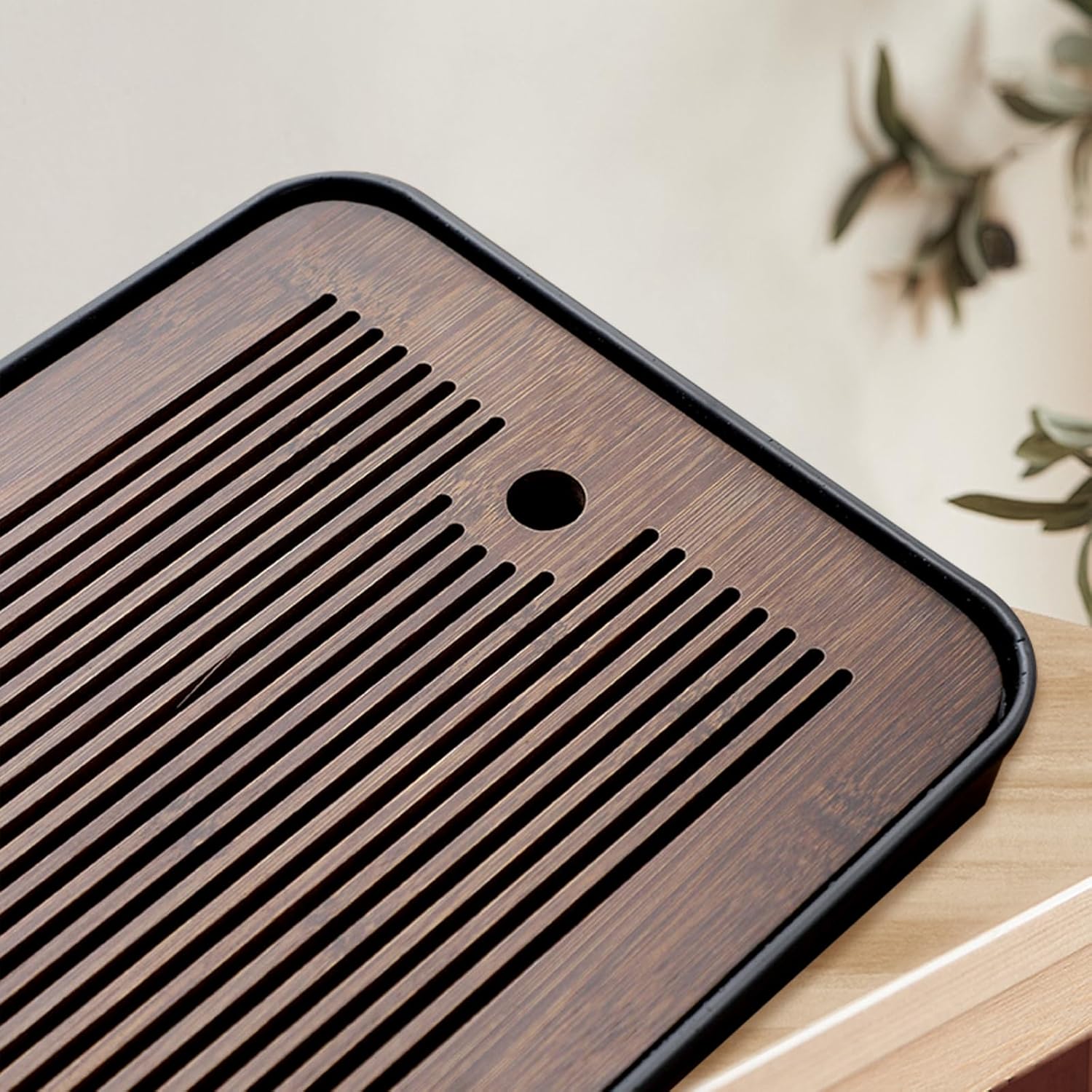 Natuurlijke bamboe theeblad me - Desk Setup Clean recensie en prijs
