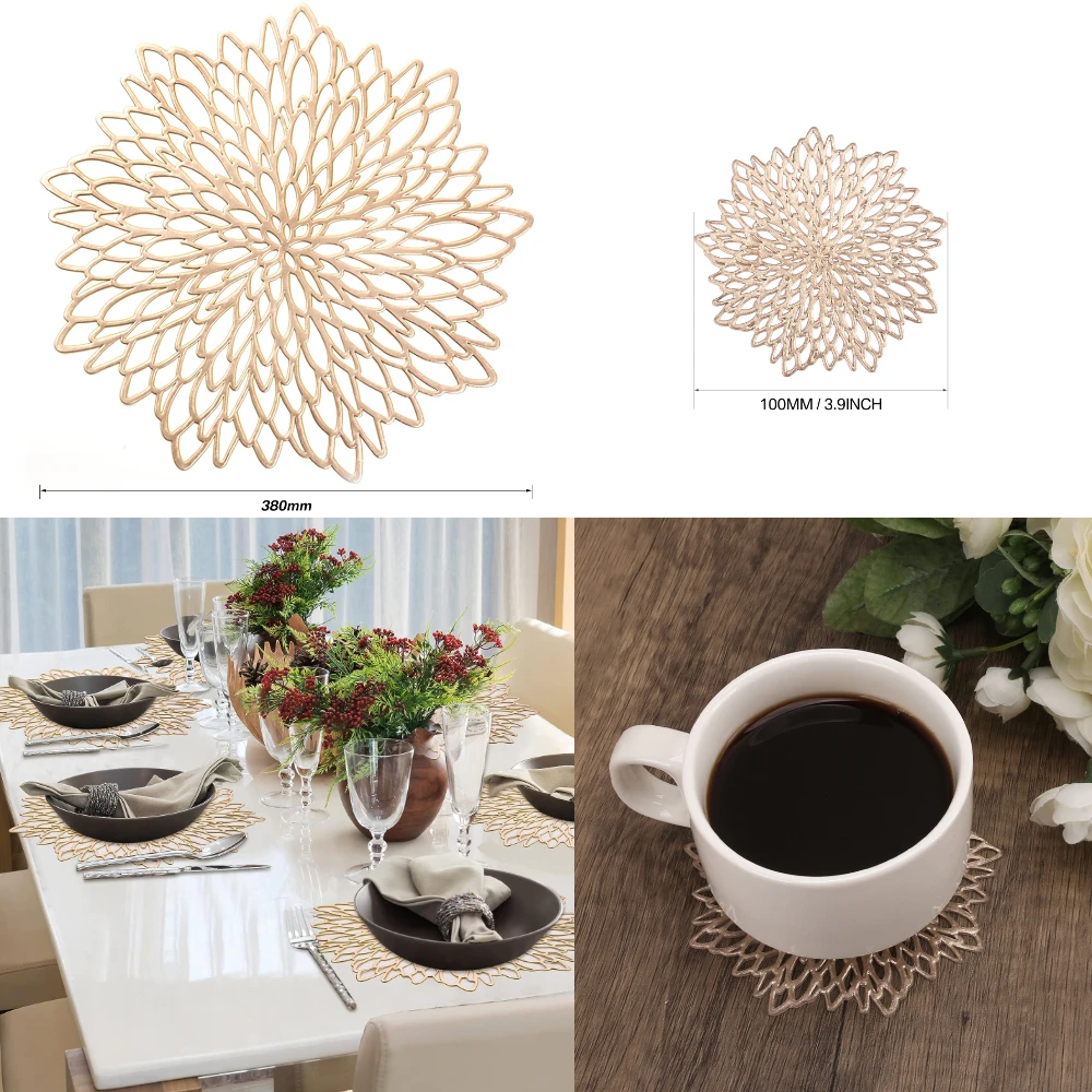 Set van 4 metalen placemats se - Desk Setup Design recensie en prijs