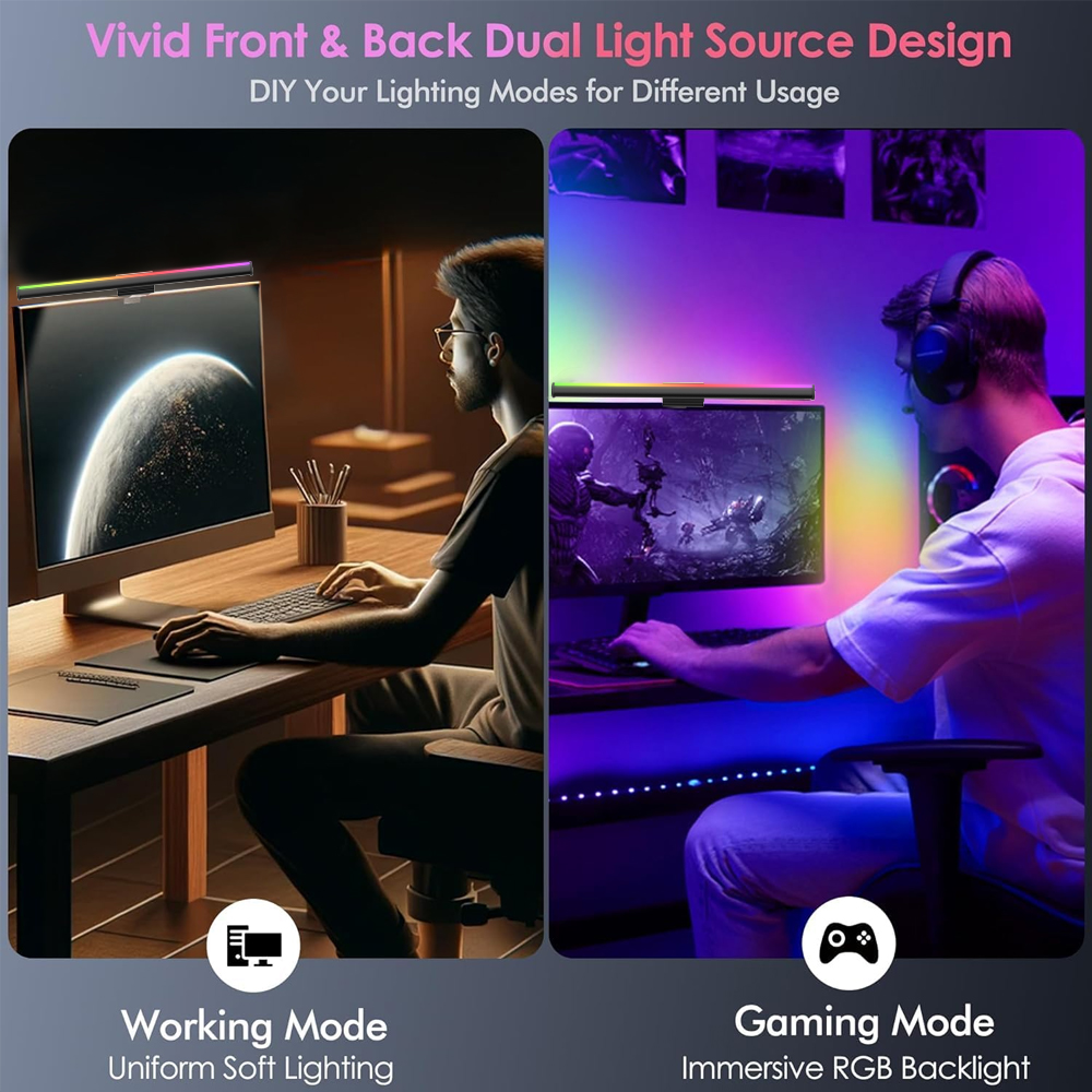 RGB Lightbar Monitor Light Bar - Desk Setup On Bed recensie en prijs